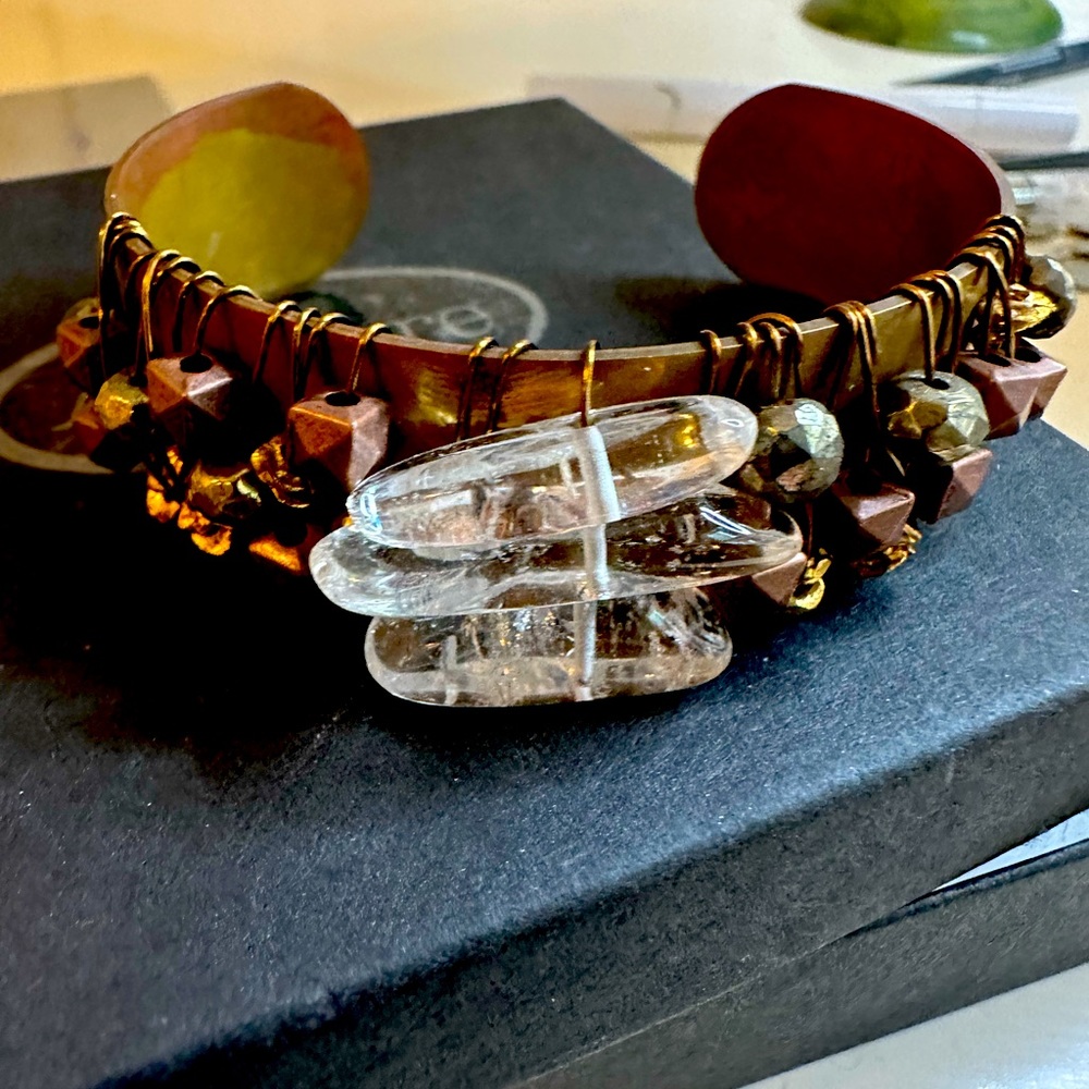 Costume crystal cuff bracelet- super cute & funky!